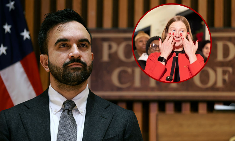 NEW YORK, NEW YORK - JANUARY 06: New York City Mayor Zohran Mamdani attends a news conference at the headquarters of the NYPD on January 06, 2026 in New York City. Mamdani, who was joined by New York Gov. Kathy Hochul and Police Commissioner Jessica Tisch, discussed crime statistics and safety, including a historic drop in shootings in New York City last year. (Photo by Spencer Platt/Getty Images)