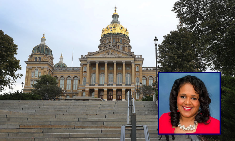 The Iowa State Capitol building is seen on October 09, 2019 in Des Moines, Iowa. The 2020 Iowa Democratic caucuses will take place on February 3, 2020, making it the first nominating contest in the Democratic Party presidential primaries. (Photo by Joe Raedle/Getty Images) / Renee Hardman via hardmanforcitycouncil.com