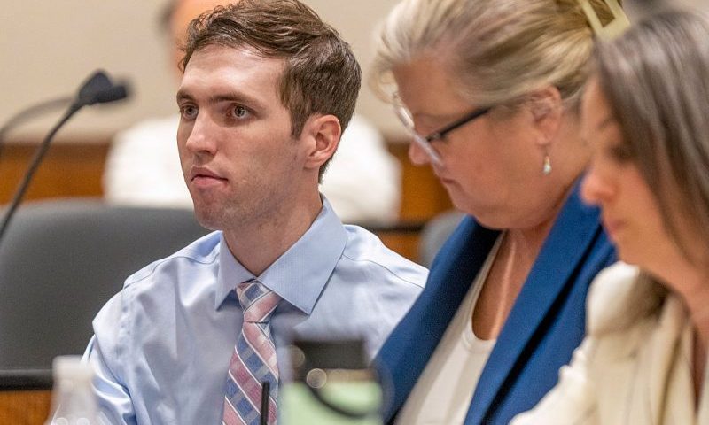 PROVO, UT - DECEMBER 11: Tyler Robinson, accused of fatally shooting Charlie Kirk, appears during a hearing in Fourth District Court on December 11, 2025 in Provo, Utah. Prosecutors have charged Tyler Robinson with aggravated murder and plan to seek the death penalty. (Photo by Rick Egan-Pool/Getty Images)