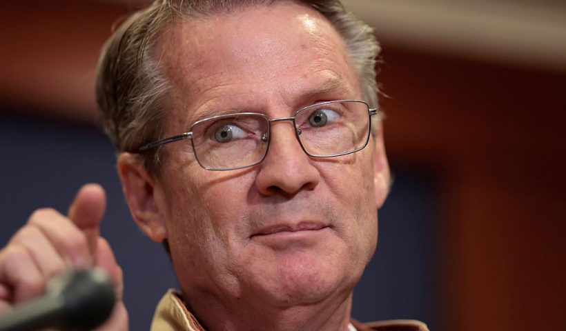 WASHINGTON, DC - DECEMBER 16: U.S. Rep. Tim Burchett (R-TN) speaks to the media following a closed door meeting with members of the House of Representatives on Capitol Hill on December 16, 2025 in Washington, DC. U.S. Secretary of War Pete Hegseth and Secretary of State Marco Rubio headed back to Capitol Hill to speak with lawmakers as questions mount about strikes carried out by the U.S. military on suspected drug boats out of Venezuela ordered by the Trump Administration. (Photo by Heather Diehl/Getty Images)