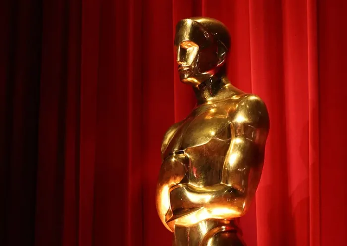 Oscar statues adorn the stage before the start of the 98th Academy Awards nominations announcement at the Samuel Goldwyn Theatre in Beverly Hills, California, January 22, 2026. (Photo by VALERIE MACON / AFP via Getty Images)