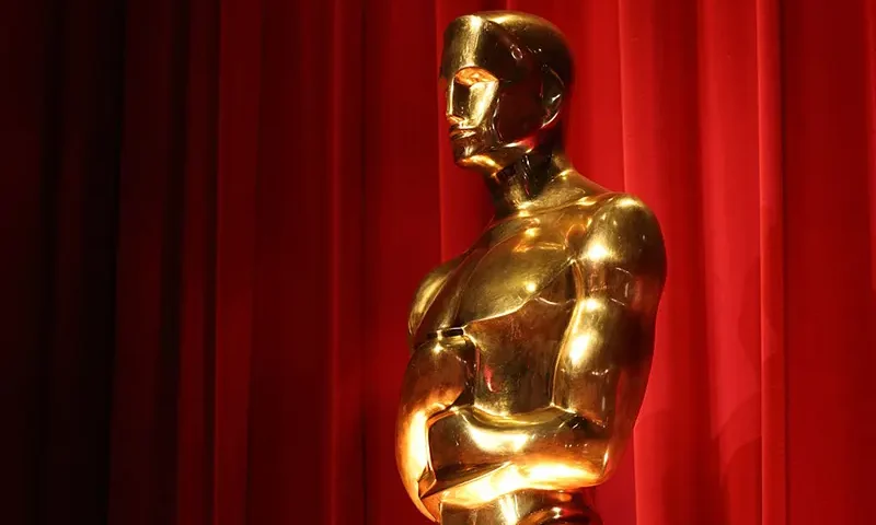 Oscar statues adorn the stage before the start of the 98th Academy Awards nominations announcement at the Samuel Goldwyn Theatre in Beverly Hills, California, January 22, 2026. (Photo by VALERIE MACON / AFP via Getty Images)