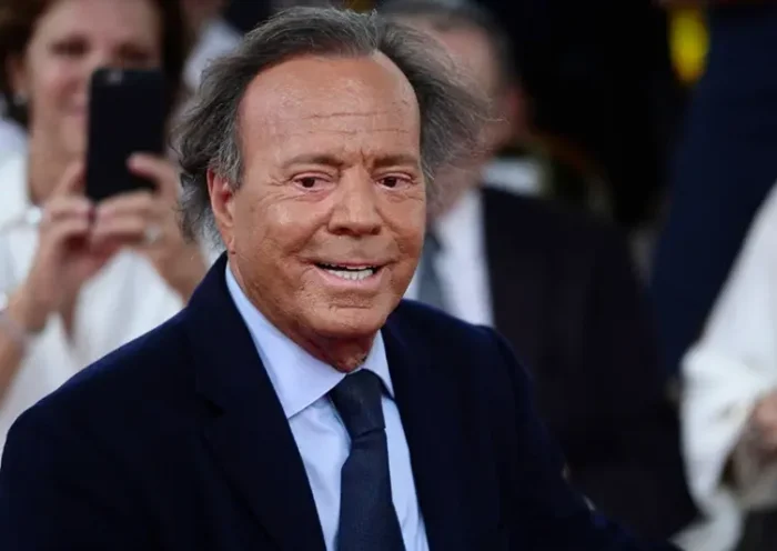 Spanish singer Julio Iglesias smiles during his star unveiling ceremony at the Walk of Fame in San Juan, Puerto Rico, Thursday, Sept. 29, 2016. (AP Photo/Carlos Giusti, file)