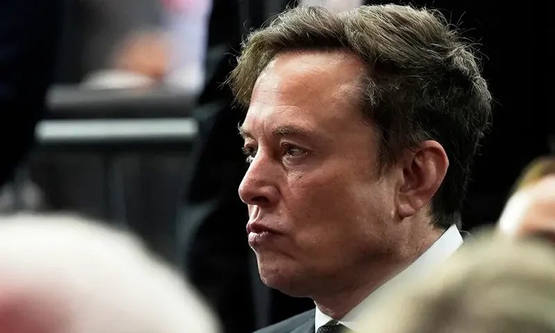 Elon Musk attends a memorial for conservative activist Charlie Kirk, Sunday, Sept. 21, 2025, at State Farm Stadium in Glendale, Ariz. (AP Photo/Julia Demaree Nikhinson, File)