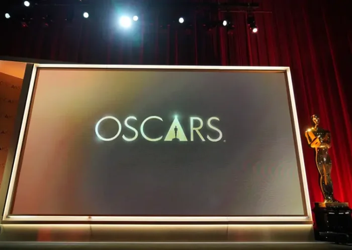 A replica of an Academy Awards statuette is pictured prior to the 98th Oscars nominations announcement on Thursday, Jan. 22, 2026, at the Samuel Goldwyn Theater in Beverly Hills, Calif. (Photo by Jordan Strauss/Invision/AP)