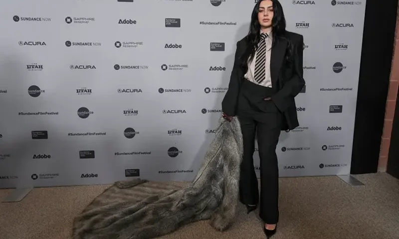 Charli xcx attends the premiere of “The Moment” during the Sundance Film Festival on Friday, Jan. 23, 2026, at Eccles Center in Park City, Utah. (AP Photo/Chris Pizzello)