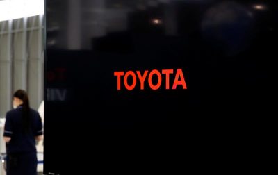 FILE PHOTO: A logo of Toyota Motor Corp is seen at the company's showroom in Tokyo, Japan June 14, 2016. REUTERS/Toru Hanai/File Photo